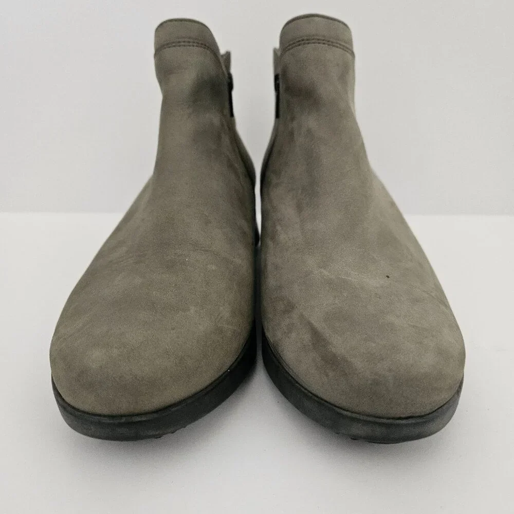 Mephisto Women's Margaux Boot in Muted Green Gray Suede Size 6